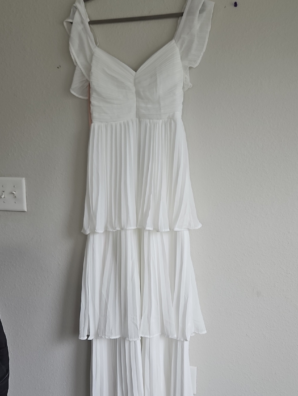 Lulu's White Ruffled Tiered Maxi Dress